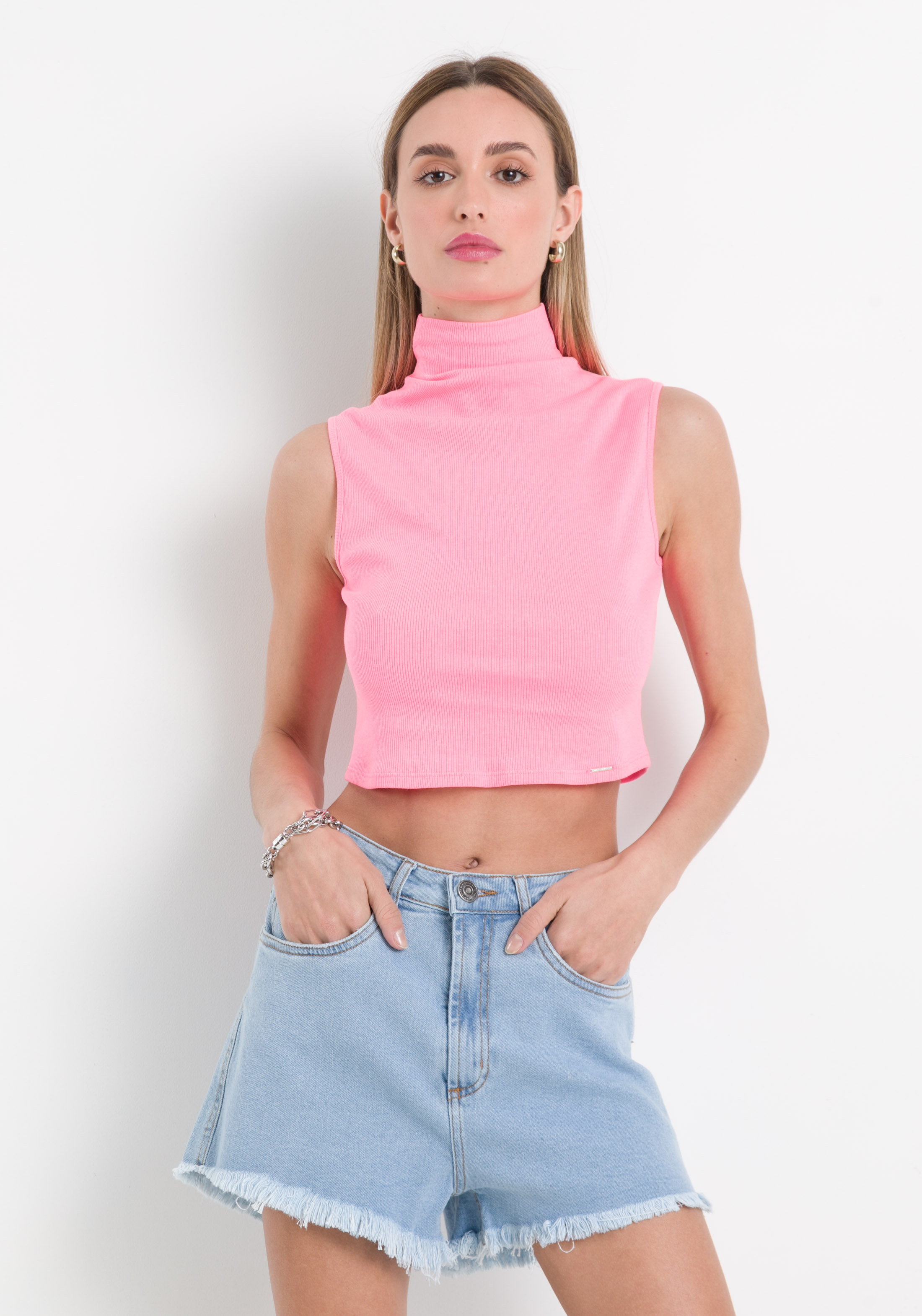 cropped adidas gola alta